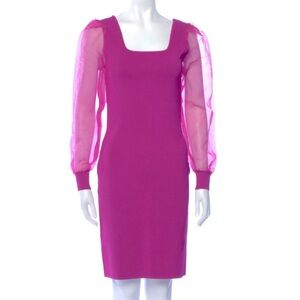 NEW HOUSE OF HARLOW - Bodycon Dress with Sheer Sleeves